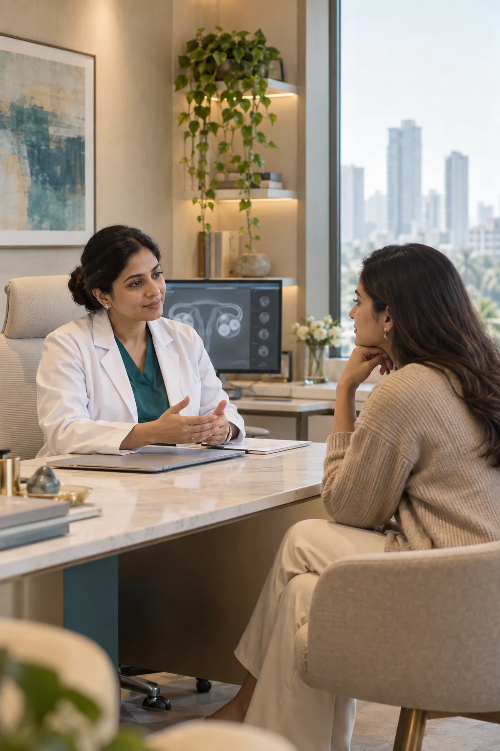 A confidential fertility consultation at Naraya