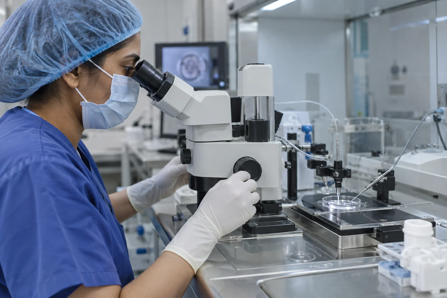 Modern fertility vitrification laboratory